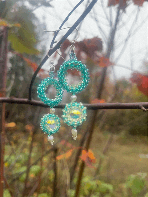 Vintage Seed Bead Earrings