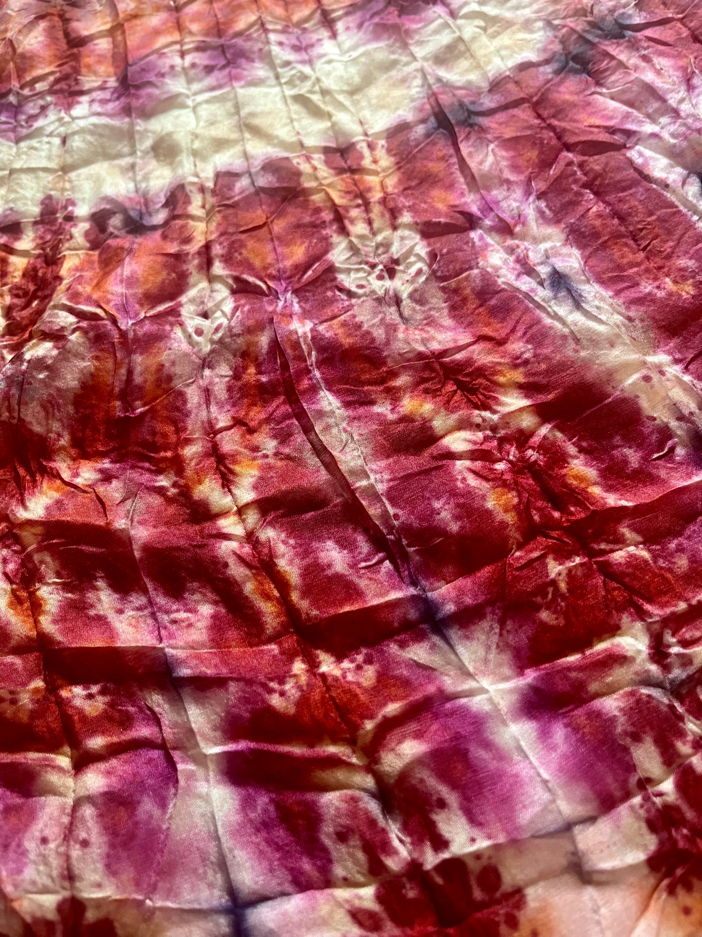 Plant Dyed Botanical Silk Scarf Limited Batch No. 07