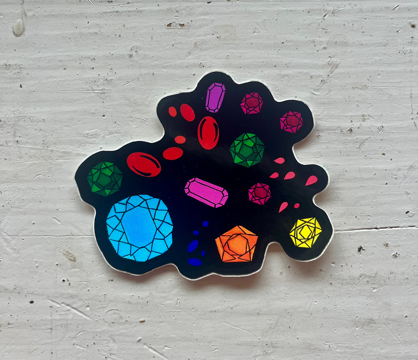 Gemstone Sticker Handrawn