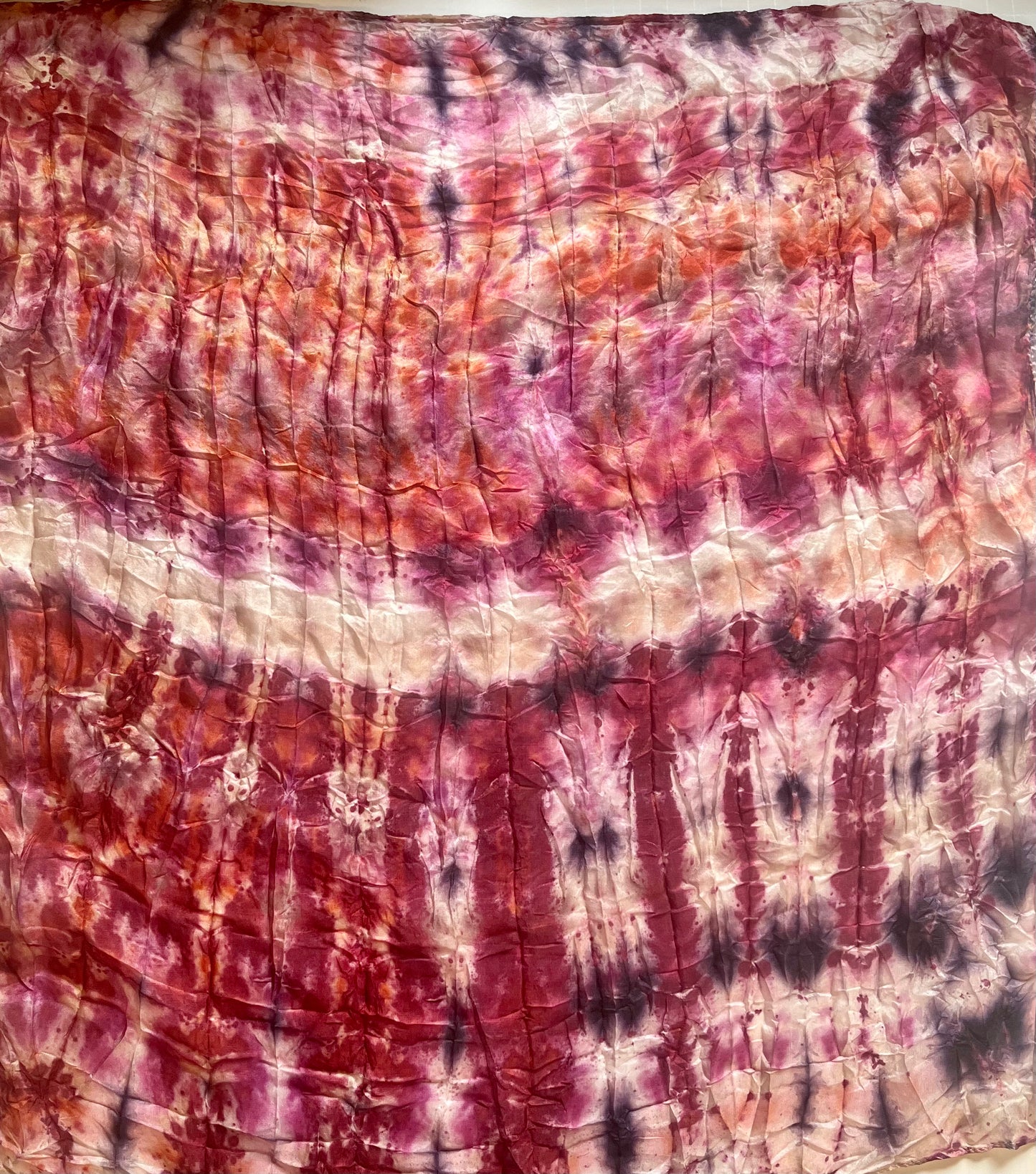 Plant Dyed Botanical Silk Scarf Limited Batch No. 07