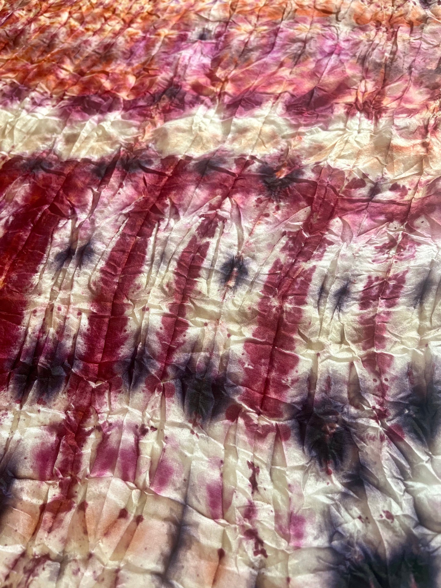 Plant Dyed Botanical Silk Scarf Limited Batch No. 07